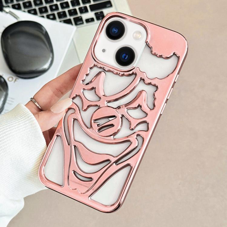 Electroplated Hollow Out Clown Heat Dissipation TPU Phone Case, For iPhone 13 Pro Max, For iPhone 13 Pro, For iPhone 13