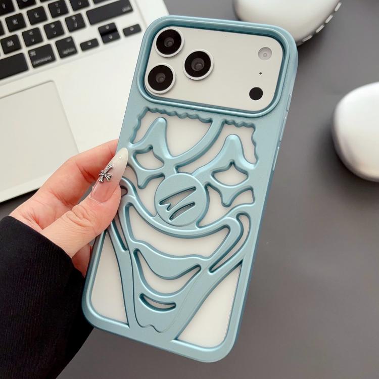 غطاء هاتف TPU مثقوب بتقنية رش الزيت لتبديد الحرارة بتصميم المهرج، لجهاز iPhone 17 Pro Max، لجهاز iPhone 17 Pro، لجهاز iPhone 17، لجهاز iPhone 16 Pro Max، لجهاز iPhone 16 Pro، لجهاز iPhone 16