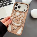 غطاء هاتف TPU مثقوب بتقنية رش الزيت لتبديد الحرارة بتصميم المهرج، لجهاز iPhone 17 Pro Max، لجهاز iPhone 17 Pro، لجهاز iPhone 17، لجهاز iPhone 16 Pro Max، لجهاز iPhone 16 Pro، لجهاز iPhone 16