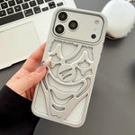 غطاء هاتف TPU مثقوب بتقنية رش الزيت لتبديد الحرارة بتصميم المهرج، لجهاز iPhone 17 Pro Max، لجهاز iPhone 17 Pro، لجهاز iPhone 17، لجهاز iPhone 16 Pro Max، لجهاز iPhone 16 Pro، لجهاز iPhone 16