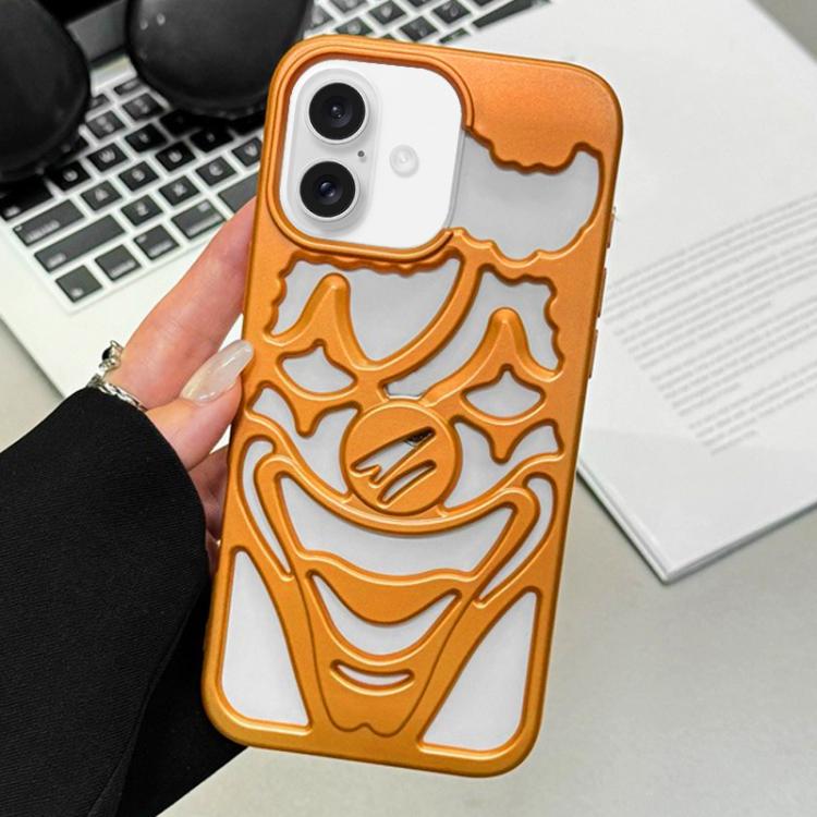 غطاء هاتف TPU مثقوب بتقنية رش الزيت لتبديد الحرارة بتصميم المهرج، لجهاز iPhone 17 Pro Max، لجهاز iPhone 17 Pro، لجهاز iPhone 17، لجهاز iPhone 16 Pro Max، لجهاز iPhone 16 Pro، لجهاز iPhone 16