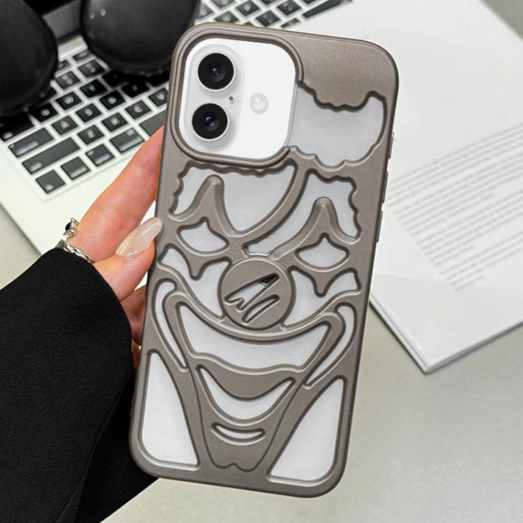 غطاء هاتف TPU مثقوب بتقنية رش الزيت لتبديد الحرارة بتصميم المهرج، لجهاز iPhone 17 Pro Max، لجهاز iPhone 17 Pro، لجهاز iPhone 17، لجهاز iPhone 16 Pro Max، لجهاز iPhone 16 Pro، لجهاز iPhone 16