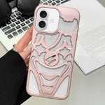 غطاء هاتف TPU مثقوب بتقنية رش الزيت لتبديد الحرارة بتصميم المهرج، لجهاز iPhone 17 Pro Max، لجهاز iPhone 17 Pro، لجهاز iPhone 17، لجهاز iPhone 16 Pro Max، لجهاز iPhone 16 Pro، لجهاز iPhone 16