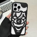 غطاء هاتف TPU مثقوب بتقنية رش الزيت لتبديد الحرارة بتصميم المهرج، لجهاز iPhone 17 Pro Max، لجهاز iPhone 17 Pro، لجهاز iPhone 17، لجهاز iPhone 16 Pro Max، لجهاز iPhone 16 Pro، لجهاز iPhone 16