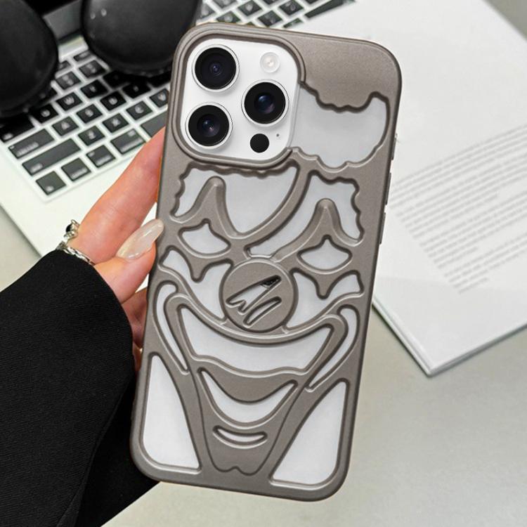 غطاء هاتف TPU مثقوب بتقنية رش الزيت لتبديد الحرارة بتصميم المهرج، لجهاز iPhone 17 Pro Max، لجهاز iPhone 17 Pro، لجهاز iPhone 17، لجهاز iPhone 16 Pro Max، لجهاز iPhone 16 Pro، لجهاز iPhone 16