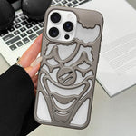 غطاء هاتف TPU مثقوب بتقنية رش الزيت لتبديد الحرارة بتصميم المهرج، لجهاز iPhone 17 Pro Max، لجهاز iPhone 17 Pro، لجهاز iPhone 17، لجهاز iPhone 16 Pro Max، لجهاز iPhone 16 Pro، لجهاز iPhone 16