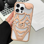 غطاء هاتف TPU مثقوب بتقنية رش الزيت لتبديد الحرارة بتصميم المهرج، لجهاز iPhone 17 Pro Max، لجهاز iPhone 17 Pro، لجهاز iPhone 17، لجهاز iPhone 16 Pro Max، لجهاز iPhone 16 Pro، لجهاز iPhone 16