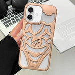 غطاء هاتف TPU مثقوب بتقنية رش الزيت لتبديد الحرارة بتصميم المهرج، لجهاز iPhone 17 Pro Max، لجهاز iPhone 17 Pro، لجهاز iPhone 17، لجهاز iPhone 16 Pro Max، لجهاز iPhone 16 Pro، لجهاز iPhone 16