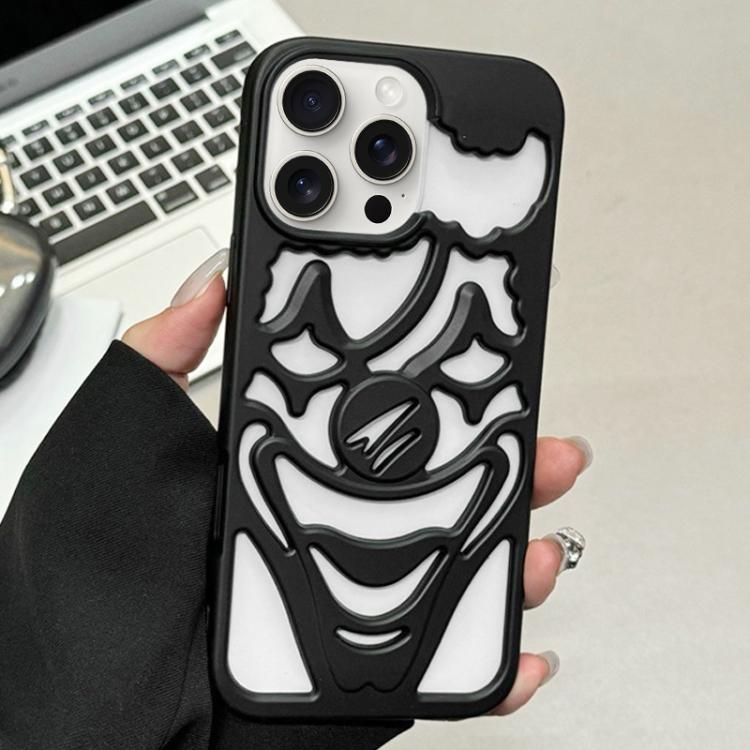 غطاء هاتف TPU مثقوب بتقنية رش الزيت لتبديد الحرارة بتصميم المهرج، لجهاز iPhone 15 Pro Max، لجهاز iPhone 15 Pro، لجهاز iPhone 15، لجهاز iPhone 14، لجهاز iPhone 14 Pro، لجهاز iPhone 14 Pro Max