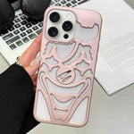 غطاء هاتف TPU مثقوب بتقنية رش الزيت لتبديد الحرارة بتصميم المهرج، لجهاز iPhone 15 Pro Max، لجهاز iPhone 15 Pro، لجهاز iPhone 15، لجهاز iPhone 14، لجهاز iPhone 14 Pro، لجهاز iPhone 14 Pro Max