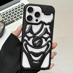 غطاء هاتف TPU مثقوب بتقنية رش الزيت لتبديد الحرارة بتصميم المهرج، لجهاز iPhone 15 Pro Max، لجهاز iPhone 15 Pro، لجهاز iPhone 15، لجهاز iPhone 14، لجهاز iPhone 14 Pro، لجهاز iPhone 14 Pro Max