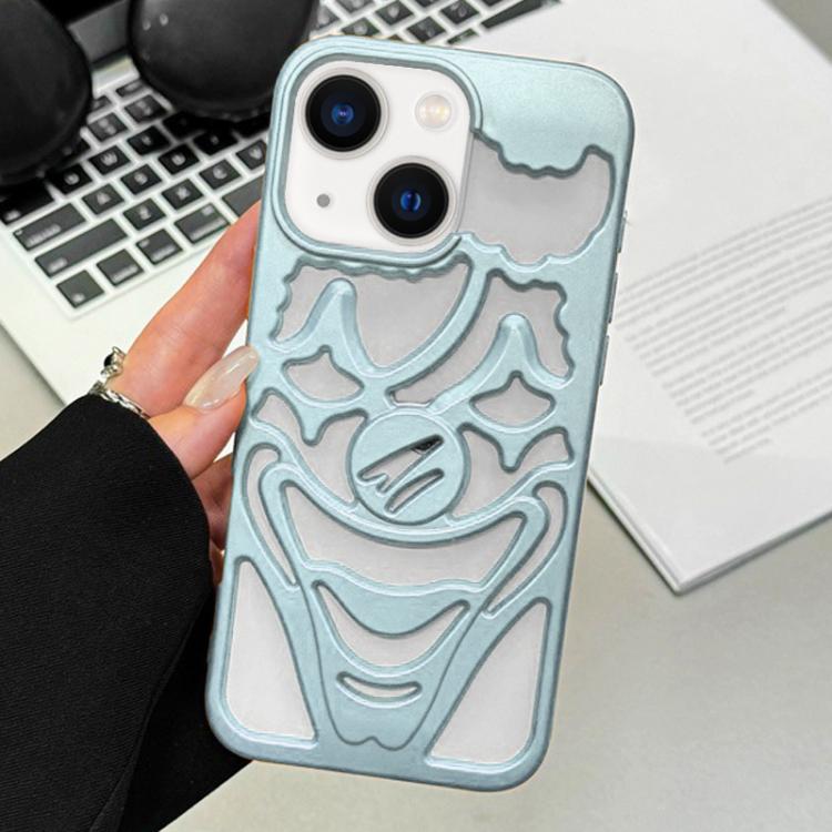 غطاء هاتف TPU مثقوب بتقنية رش الزيت لتبديد الحرارة بتصميم المهرج، لجهاز iPhone 15 Pro Max، لجهاز iPhone 15 Pro، لجهاز iPhone 15، لجهاز iPhone 14، لجهاز iPhone 14 Pro، لجهاز iPhone 14 Pro Max