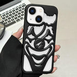 غطاء هاتف TPU مثقوب بتقنية رش الزيت لتبديد الحرارة بتصميم المهرج، لجهاز iPhone 15 Pro Max، لجهاز iPhone 15 Pro، لجهاز iPhone 15، لجهاز iPhone 14، لجهاز iPhone 14 Pro، لجهاز iPhone 14 Pro Max