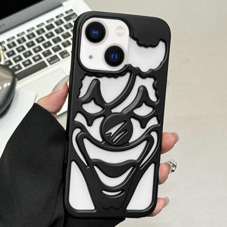 غطاء هاتف TPU مثقوب بتقنية رش الزيت لتبديد الحرارة بتصميم المهرج، لجهاز iPhone 15 Pro Max، لجهاز iPhone 15 Pro، لجهاز iPhone 15، لجهاز iPhone 14، لجهاز iPhone 14 Pro، لجهاز iPhone 14 Pro Max