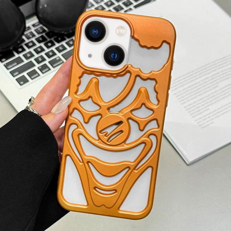 غطاء هاتف TPU مثقوب بتقنية رش الزيت لتبديد الحرارة بتصميم المهرج، لجهاز iPhone 15 Pro Max، لجهاز iPhone 15 Pro، لجهاز iPhone 15، لجهاز iPhone 14، لجهاز iPhone 14 Pro، لجهاز iPhone 14 Pro Max