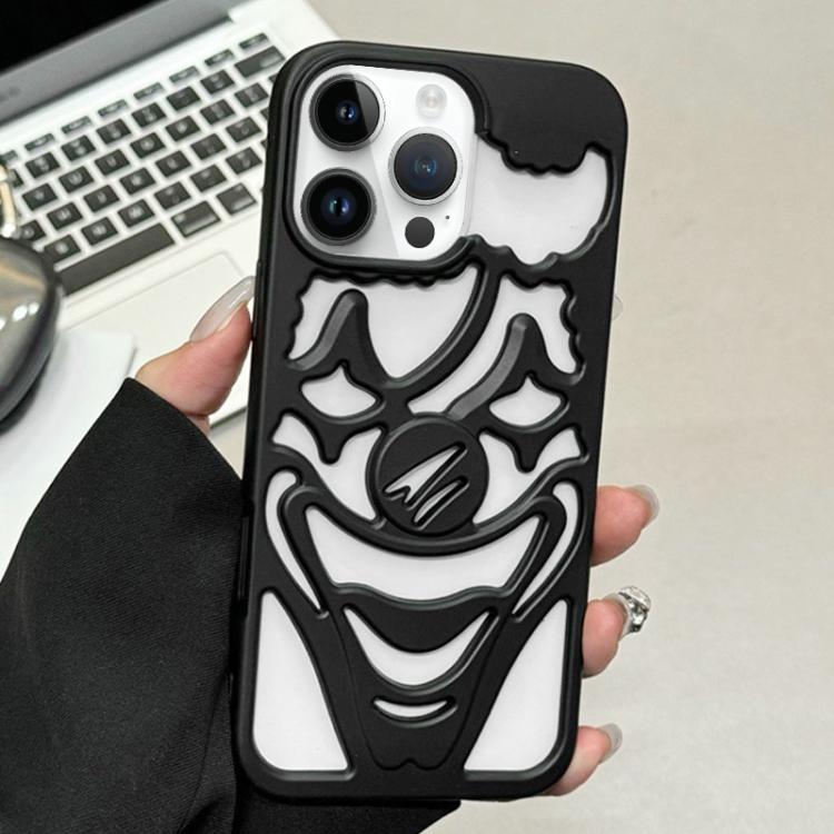 غطاء هاتف TPU مثقوب بتقنية رش الزيت لتبديد الحرارة بتصميم المهرج، لجهاز iPhone 15 Pro Max، لجهاز iPhone 15 Pro، لجهاز iPhone 15، لجهاز iPhone 14، لجهاز iPhone 14 Pro، لجهاز iPhone 14 Pro Max