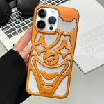 غطاء هاتف TPU مثقوب بتقنية رش الزيت لتبديد الحرارة بتصميم المهرج، لجهاز iPhone 15 Pro Max، لجهاز iPhone 15 Pro، لجهاز iPhone 15، لجهاز iPhone 14، لجهاز iPhone 14 Pro، لجهاز iPhone 14 Pro Max