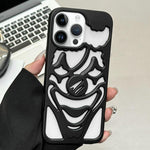 غطاء هاتف TPU مثقوب بتقنية رش الزيت لتبديد الحرارة بتصميم المهرج، لجهاز iPhone 15 Pro Max، لجهاز iPhone 15 Pro، لجهاز iPhone 15، لجهاز iPhone 14، لجهاز iPhone 14 Pro، لجهاز iPhone 14 Pro Max