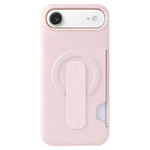 غطاء هاتف مغناطيسي مع حامل وبطاقة بملمس يشبه الجلد، لجهاز iPhone 17 Pro Max، لجهاز iPhone 17 Pro، لجهاز iPhone 17، لجهاز iPhone Air، لجهاز iPhone 16 Pro Max، لجهاز iPhone 16 Pro، لجهاز iPhone 16، لجهاز iPhone 15 Pro Max
