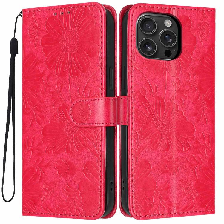 غطاء هاتف من الجلد النباتي بنقشة عباد الشمس مع حبل أسود صغير، لجهاز iPhone 16e / 17e، لجهاز iPhone 17 Pro Max، لجهاز iPhone 17 Pro، لجهاز iPhone 17، لجهاز iPhone Air، لجهاز iPhone 16 Pro Max، لجهاز iPhone 16 Pro، لجهاز iPhone 16 Plus