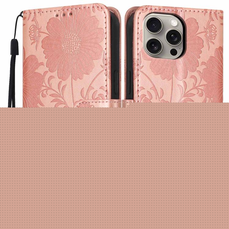 غطاء هاتف من الجلد النباتي بنقشة عباد الشمس مع حبل أسود صغير، لجهاز iPhone 16، لجهاز iPhone 15 Pro Max، لجهاز iPhone 15 Pro، لجهاز iPhone 15 Plus، لجهاز iPhone 15، لجهاز iPhone 14 Plus، لجهاز iPhone 14، لجهاز iPhone 14 Pro