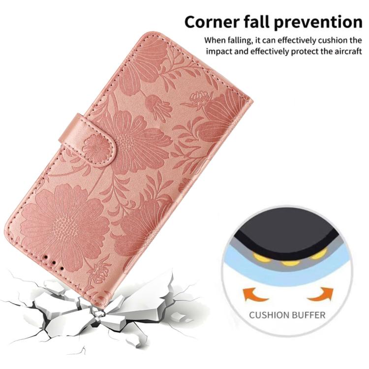 غطاء هاتف من الجلد النباتي بنقشة عباد الشمس مع حبل أسود صغير، لجهاز iPhone 16e / 17e، لجهاز iPhone 17 Pro Max، لجهاز iPhone 17 Pro، لجهاز iPhone 17، لجهاز iPhone Air، لجهاز iPhone 16 Pro Max، لجهاز iPhone 16 Pro، لجهاز iPhone 16 Plus
