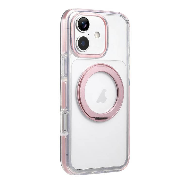 غطاء هاتف مغناطيسي مع حامل لتخفيف التوتر، لهواتف iPhone 16 Plus، iPhone 16، iPhone 15 Pro Max، iPhone 15 Pro، iPhone 15، iPhone 14 Plus