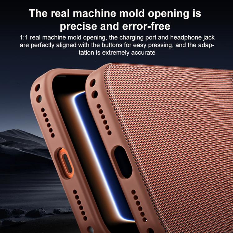غطاء هاتف مغناطيسي من قماش تقني بنسيج PC مع زر كاميرا ذكي، لهواتف iPhone 15، iPhone 14، iPhone 14 Pro، iPhone 14 Pro Max، iPhone 13 Pro Max، iPhone 13 Pro، iPhone 13