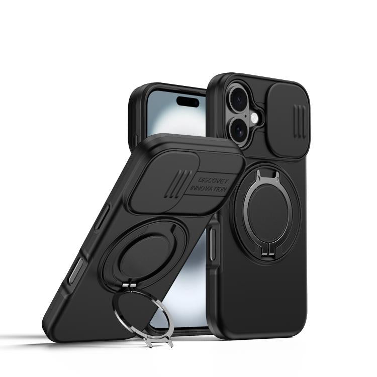 حافظة هاتف بمثبت دوار مغناطيسي مع درع منزلق للكاميرا، لهواتف iPhone 17 Pro Max، iPhone 17 Pro، iPhone 17، iPhone Air، iPhone 16 Pro Max، iPhone 16 Pro
