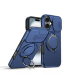حافظة هاتف بمثبت دوار مغناطيسي مع درع منزلق للكاميرا، لهواتف iPhone 17 Pro Max، iPhone 17 Pro، iPhone 17، iPhone Air، iPhone 16 Pro Max، iPhone 16 Pro
