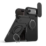 حافظة هاتف بمثبت دوار مغناطيسي مع درع منزلق للكاميرا، لهواتف iPhone 17 Pro Max، iPhone 17 Pro، iPhone 17، iPhone Air، iPhone 16 Pro Max، iPhone 16 Pro