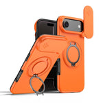 حافظة هاتف بمثبت دوار مغناطيسي مع درع منزلق للكاميرا، لهواتف iPhone 17 Pro Max، iPhone 17 Pro، iPhone 17، iPhone Air، iPhone 16 Pro Max، iPhone 16 Pro