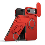 حافظة هاتف بمثبت دوار مغناطيسي مع درع منزلق للكاميرا، لهواتف iPhone 17 Pro Max، iPhone 17 Pro، iPhone 17، iPhone Air، iPhone 16 Pro Max، iPhone 16 Pro