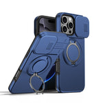 حافظة هاتف بمثبت دوار مغناطيسي مع درع منزلق للكاميرا، لهواتف iPhone 17 Pro Max، iPhone 17 Pro، iPhone 17، iPhone Air، iPhone 16 Pro Max، iPhone 16 Pro