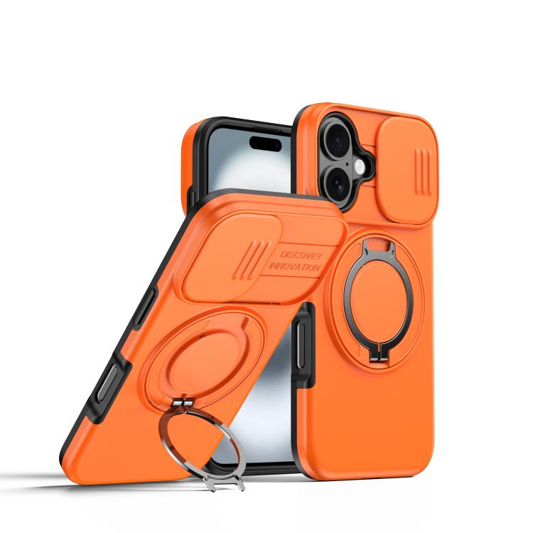 Camera Sliding Shield Magnetic Rotation Holder Phone Case, For iPhone 16 Plus, For iPhone 16, For iPhone 15 Pro Max, For iPhone 15 Pro, For iPhone 15 Plus / 14 Plus, For iPhone 15