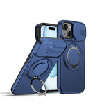 Camera Sliding Shield Magnetic Rotation Holder Phone Case, For iPhone 16 Plus, For iPhone 16, For iPhone 15 Pro Max, For iPhone 15 Pro, For iPhone 15 Plus / 14 Plus, For iPhone 15
