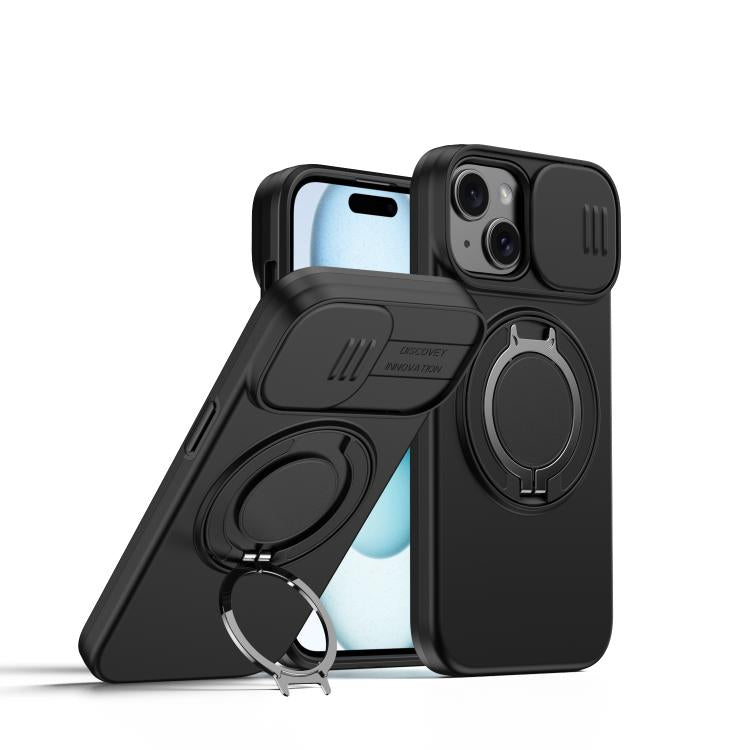 Camera Sliding Shield Magnetic Rotation Holder Phone Case, For iPhone 14 / 13, For iPhone 14 Pro, For iPhone 14 Pro Max, For iPhone 13 Pro Max / 12 Pro Max, For iPhone 13 Pro, For iPhone 12 / 12 Pro