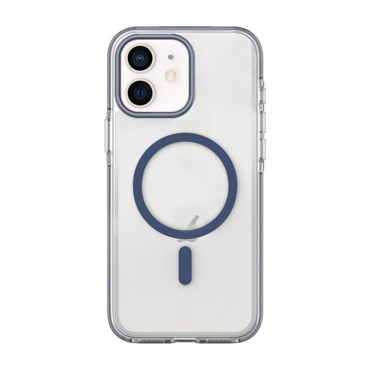 غطاء هاتف مغناطيسي هجين من PC وTPU بلونين، لأجهزة iPhone 12 / 12 Pro، iPhone 12 Pro Max