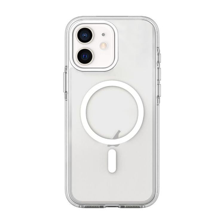 غطاء هاتف مغناطيسي هجين من PC وTPU بلونين، لأجهزة iPhone 12 / 12 Pro، iPhone 12 Pro Max