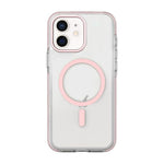 غطاء هاتف مغناطيسي هجين من PC وTPU بلونين، لأجهزة iPhone 12 / 12 Pro، iPhone 12 Pro Max