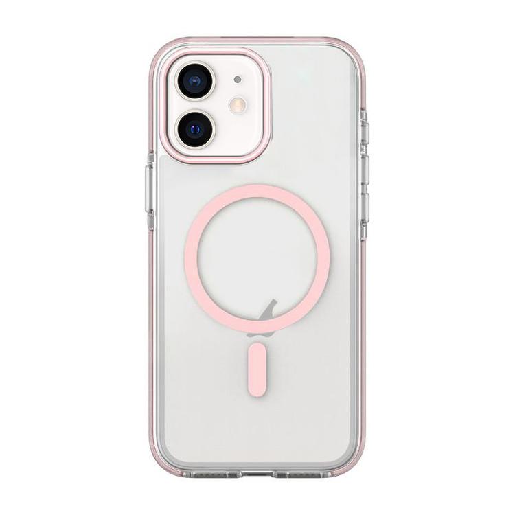 غطاء هاتف مغناطيسي هجين من PC وTPU بلونين، لأجهزة iPhone 12 / 12 Pro، iPhone 12 Pro Max