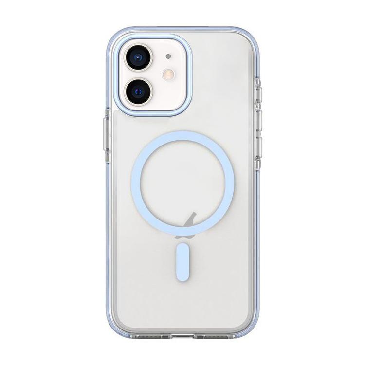 غطاء هاتف مغناطيسي هجين من PC وTPU بلونين، لأجهزة iPhone 12 / 12 Pro، iPhone 12 Pro Max
