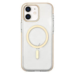 غطاء هاتف مغناطيسي هجين من PC وTPU بلونين، لأجهزة iPhone 12 / 12 Pro، iPhone 12 Pro Max