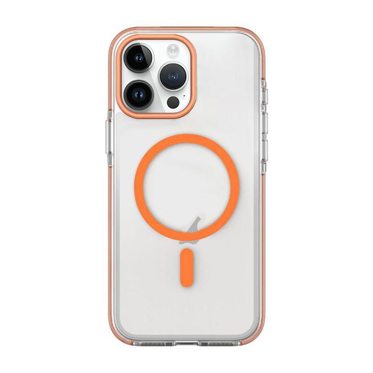غطاء هاتف مغناطيسي هجين من PC وTPU بلونين، لأجهزة iPhone 12 / 12 Pro، iPhone 12 Pro Max
