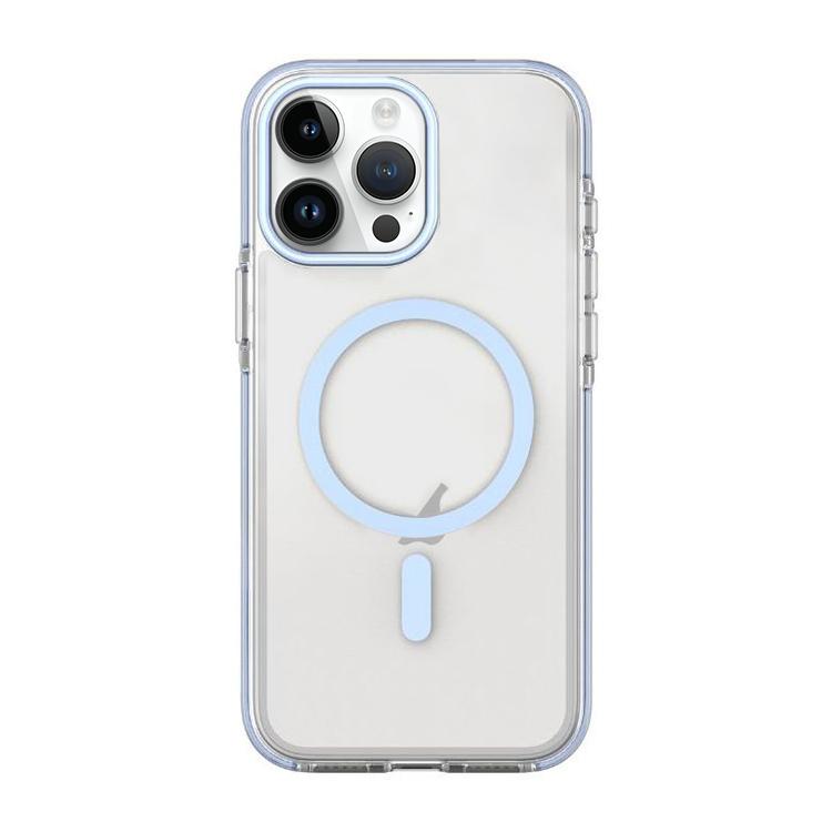 غطاء هاتف مغناطيسي هجين من PC وTPU بلونين، لأجهزة iPhone 12 / 12 Pro، iPhone 12 Pro Max