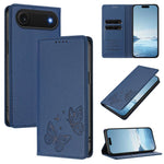 غطاء هاتف من الجلد النباتي المغناطيسي القوي مزدوج الفراشة مع تقنية RFID، لجهاز iPhone Air، لجهاز iPhone 16 Pro Max، لجهاز iPhone 16 Pro، لجهاز iPhone 16 Plus