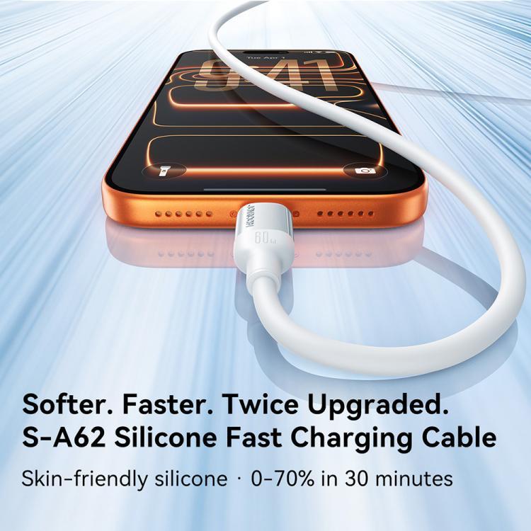 JOYROOM S-A62 Lively Series 3A USB-A to 8 Pin Fast Charging Data Cable, Length: 1.2m, USB-A to 8 Pin