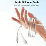 كابل بيانات شحن سريع USB-C / Type-C إلى 8 سنون من سلسلة JOYROOM S-A62 Lively بقدرة 30W، الطول: 1.2 متر، USB-C / Type-C إلى 8 سنون