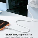 كابل بيانات شحن سريع USB-C / Type-C إلى 8 سنون من سلسلة JOYROOM S-A62 Lively بقدرة 30W، الطول: 1.2 متر، USB-C / Type-C إلى 8 سنون