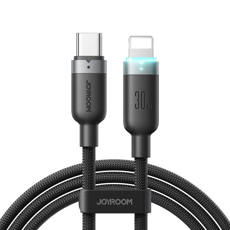 JOYROOM S-A63 StarWay Series 1.2m 30W Type-C to 8 Pin Auto Power-Off Fast Charging Data Cable, Type-C to 8 Pin